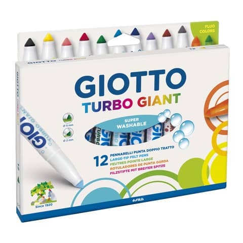 Giotto - Turbo Color, Set di pennarelli, confez. per la scuola