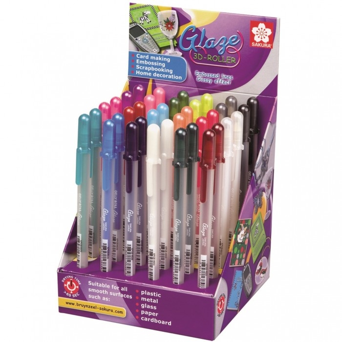 Quadro su Tela Set di penne colorate trasparenti 